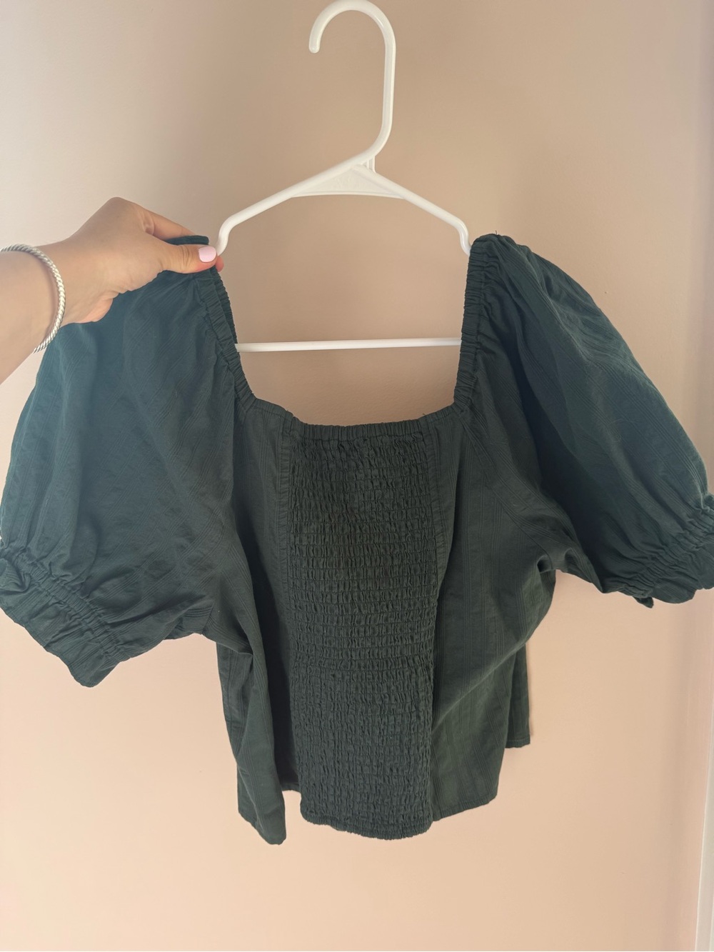 Madewell Hopewell Puff-Sleeve Crop Top In Stripe
Color Dark Palm - Picture 3 of 4